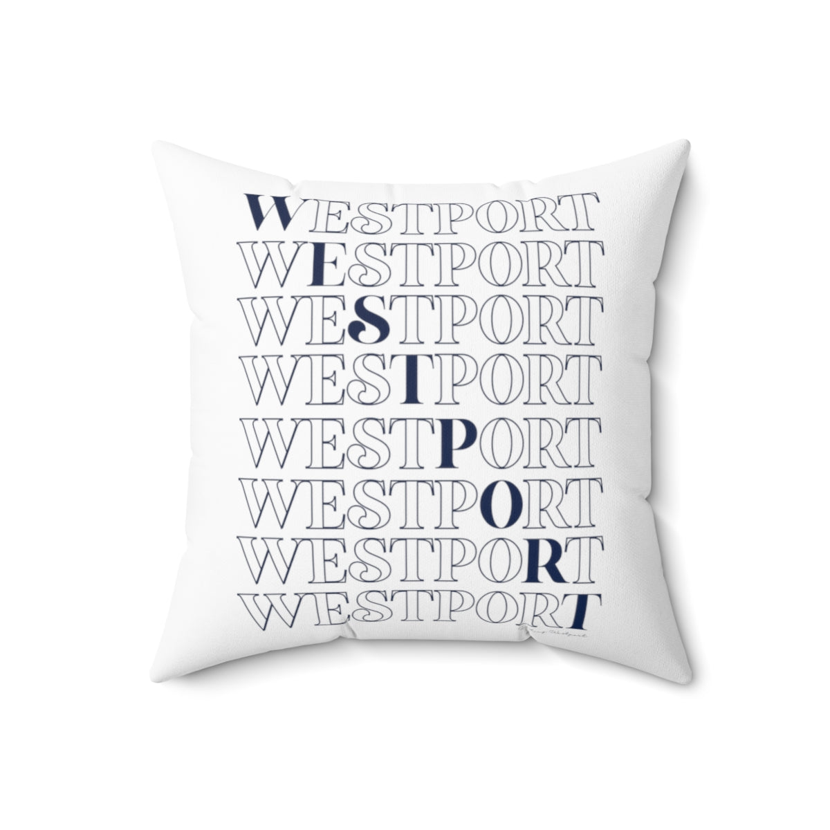 Westport On Repeat Spun Polyester Square Pillow