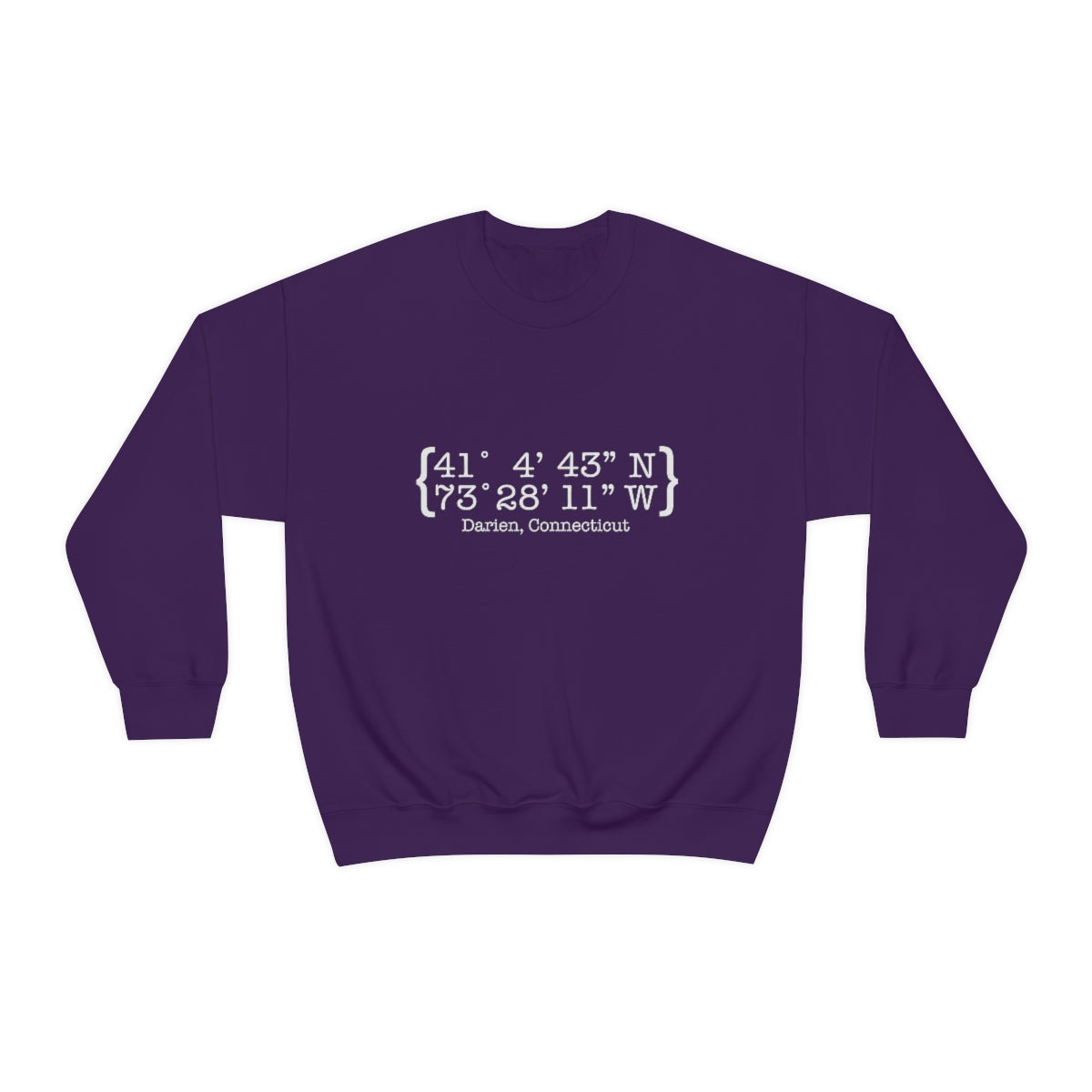 Darien Coordinates Unisex Heavy Blend™ Crewneck Sweatshirt