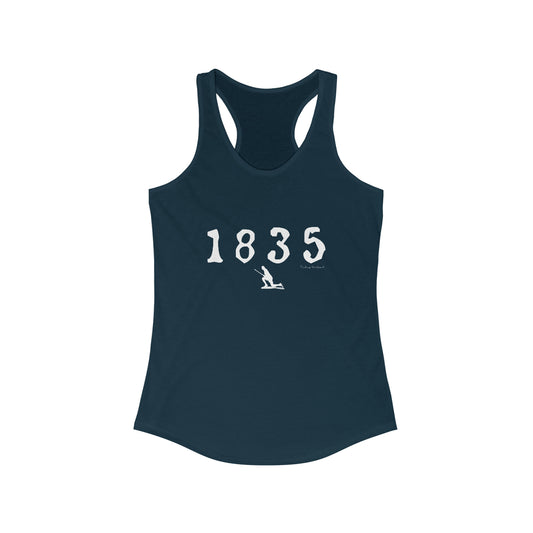 1835 Westport - White Women's Ideal Racerback Tank