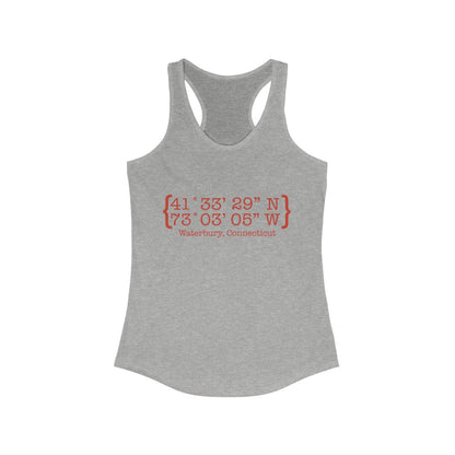 Waterbury Coordinates Women's Ideal Racerback Tank