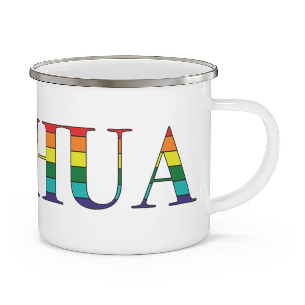 Nashua Rainbow Enamel Camping Mug