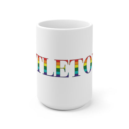 Littletown Rainbow White Ceramic Mug