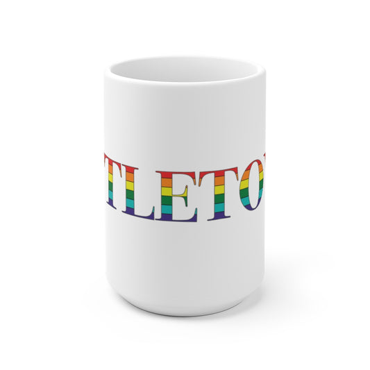 Littletown Rainbow White Ceramic Mug