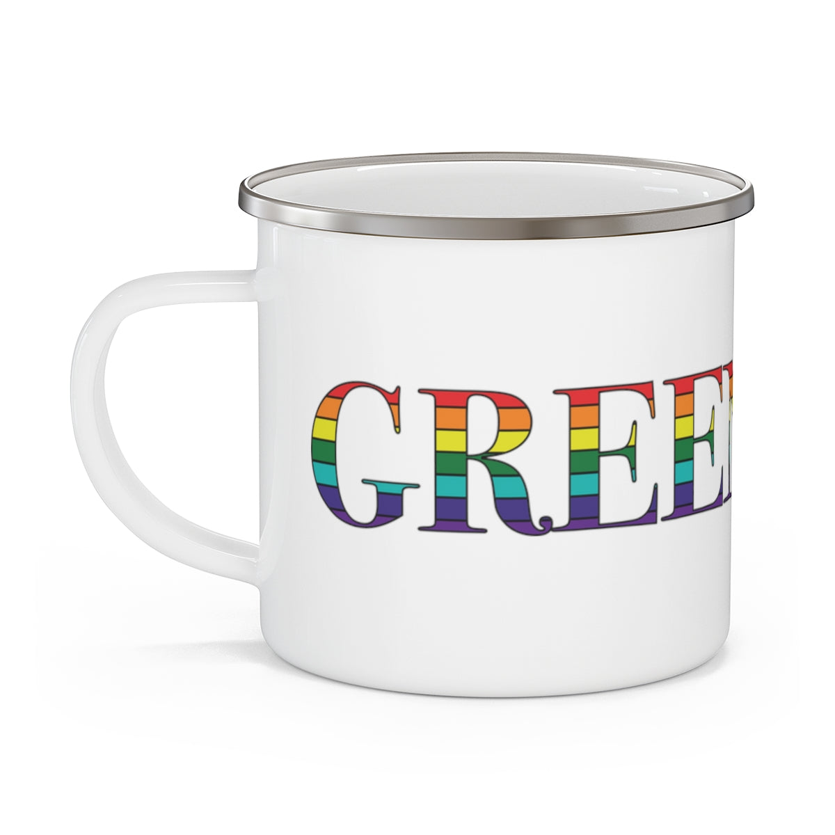 Greenwich Rainbow Enamel Camping Mug