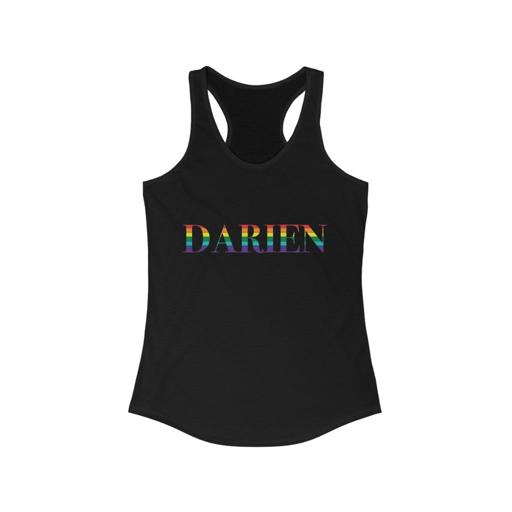 Darien ct rainbow tank top shirt