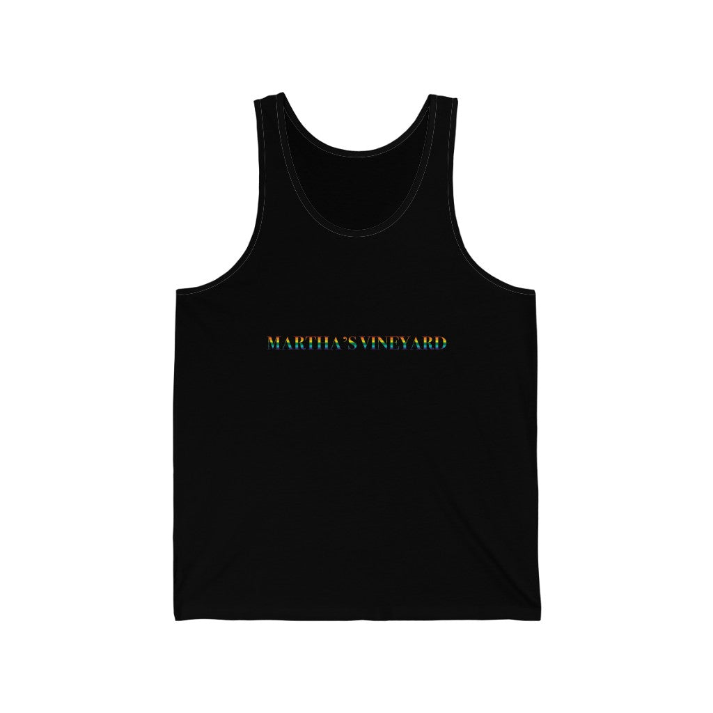 Martha's Vineyard Rainbow Unisex Jersey Tank