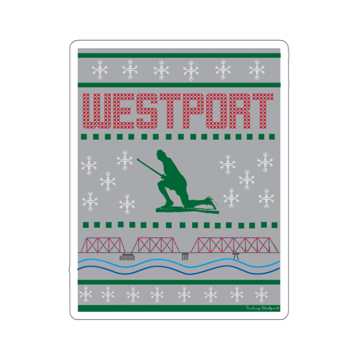 westport ct / connecticut ugly christmas sweater shirt 