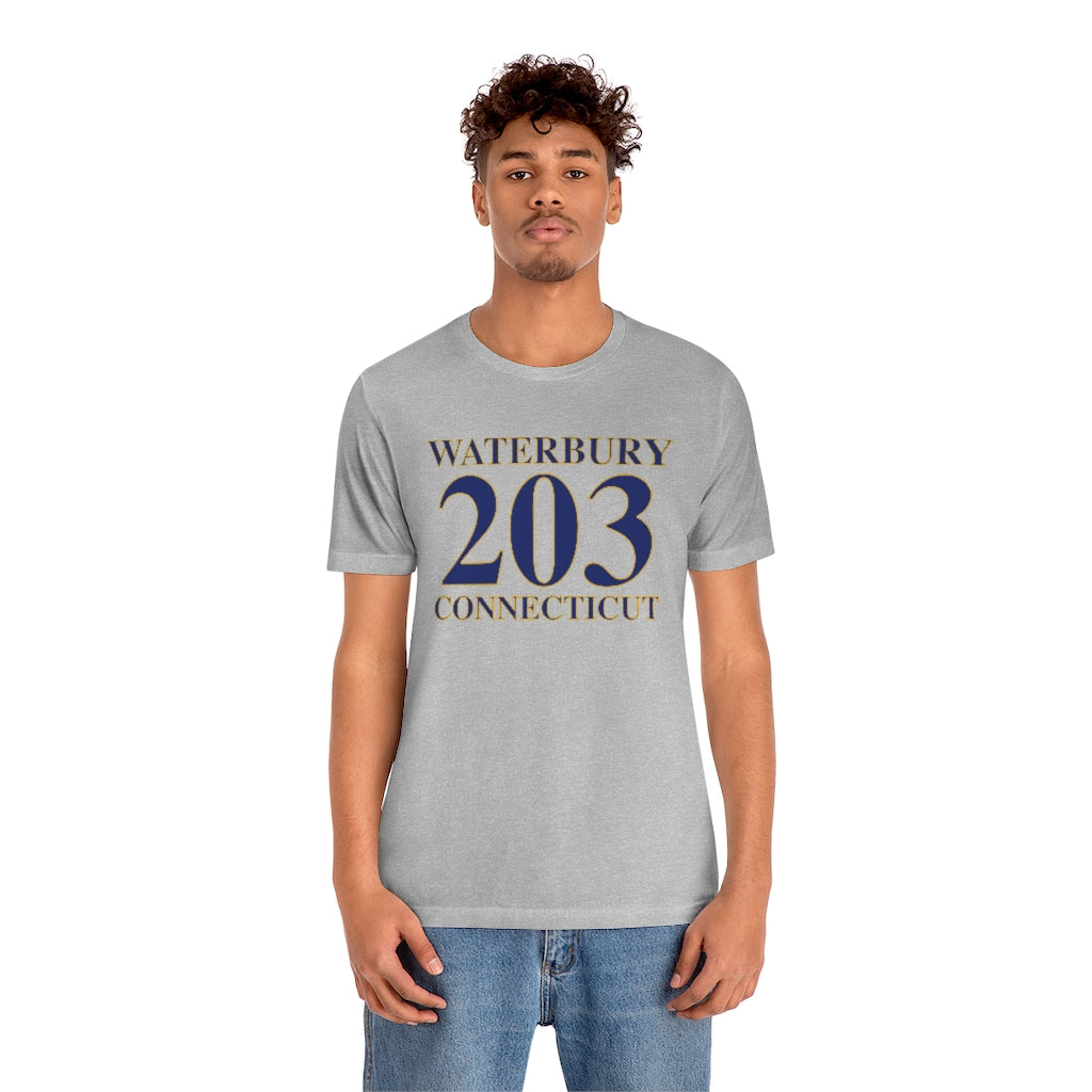 203 Waterbury Collection  203 Waterbury tee shirts, hoodies, sweatshirts, mugs, and other apparel and home gifts. • Proceeds of this collection go to help build Finding Connecticut's brand. • Free USA shipping • Finding Connecticut