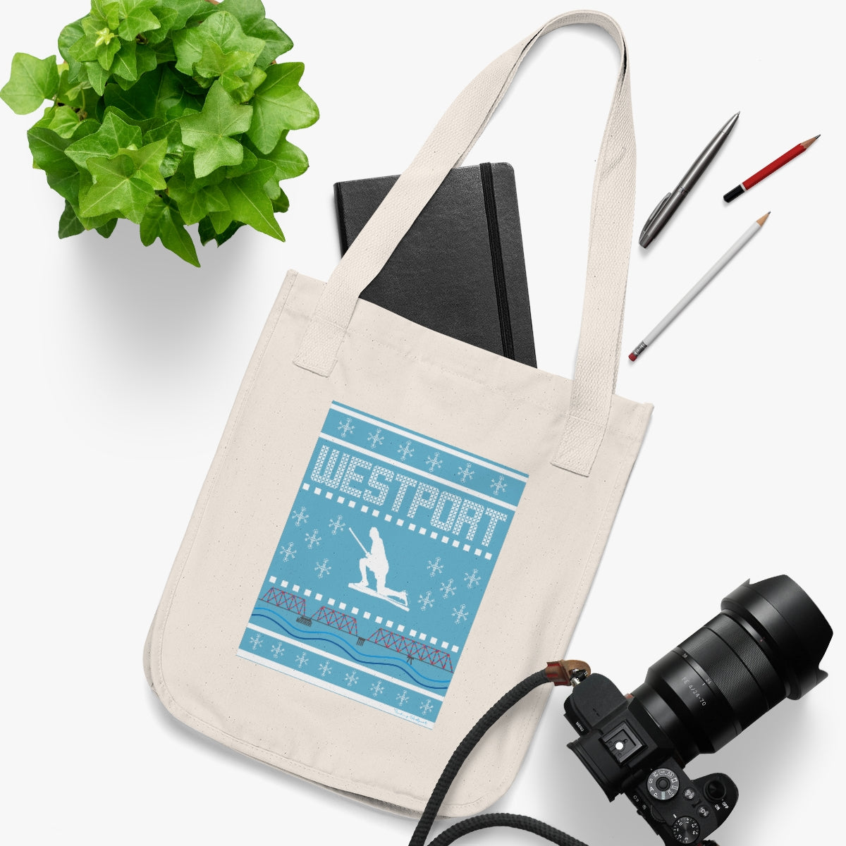 Westport Ugly Holiday Organic Canvas Tote Bag