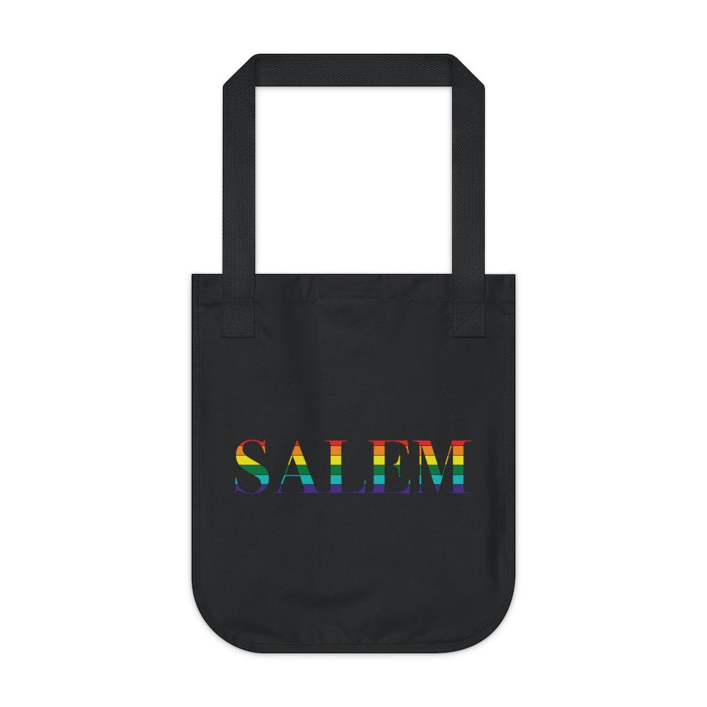 Salem Rainbow Organic Canvas Tote Bag