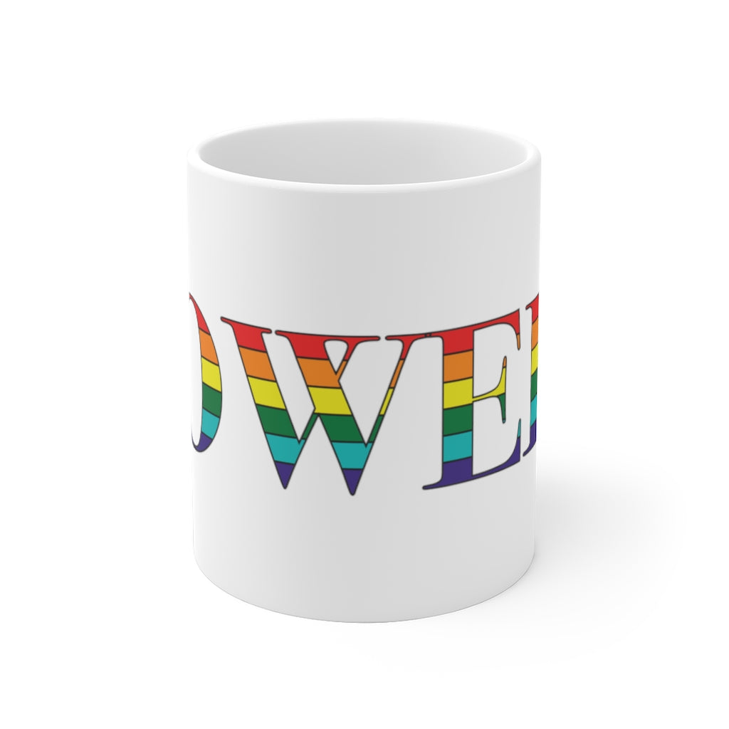 Lowell Rainbow White Ceramic Mug