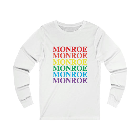 monroe pride long sleeve tee shirt