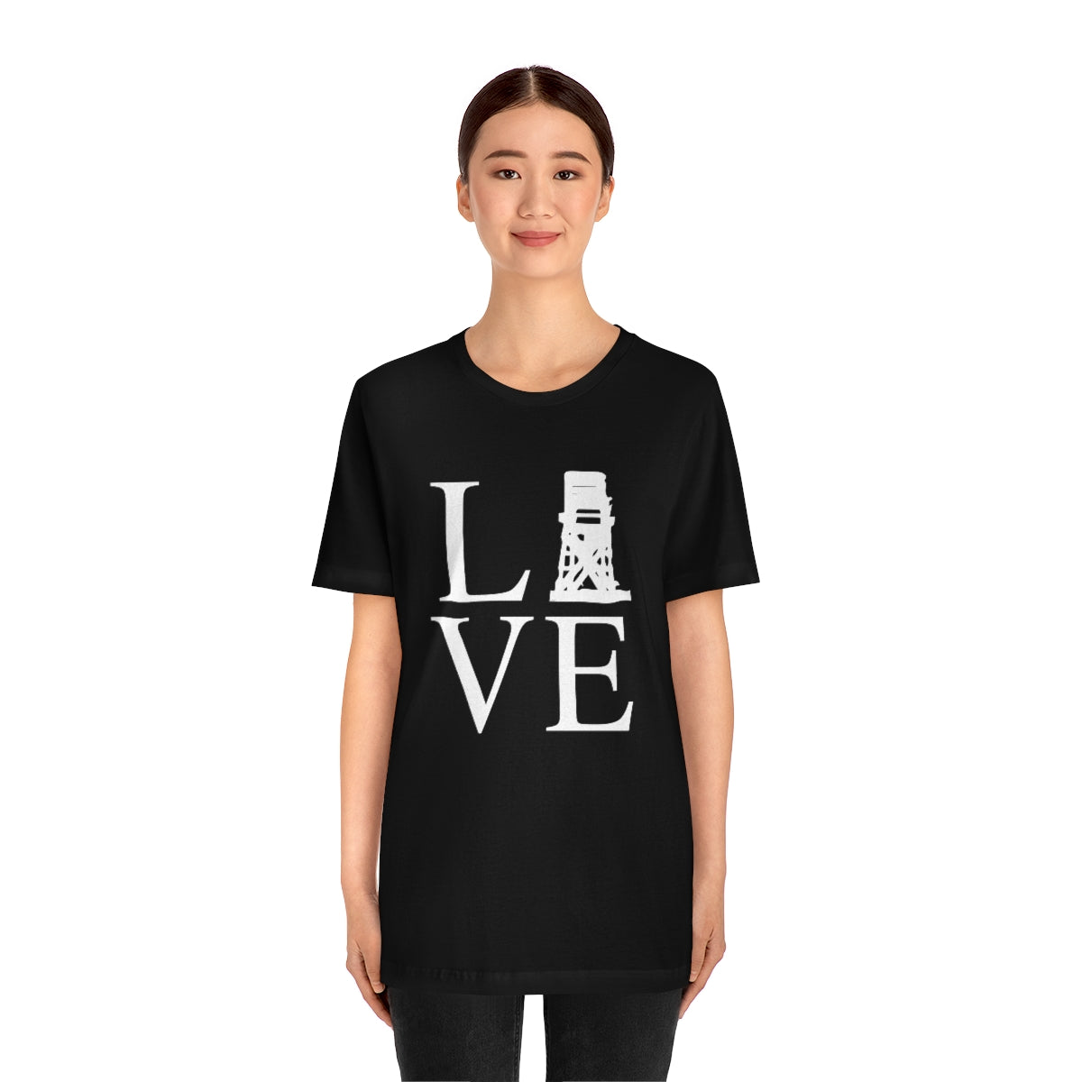 Fairfield Love (front) Unisex Jersey Short Sleeve Tee