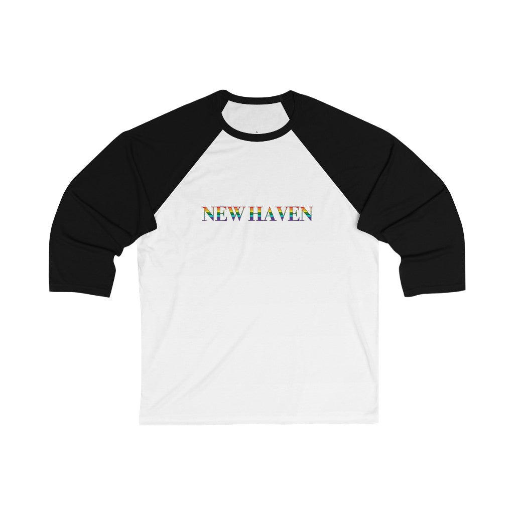 New Haven Rainbow Unisex 3/4 Sleeve Baseball Tee