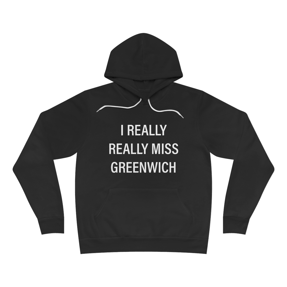 I Really Really Miss Greenwich Unisex Sponge Fleece Pullover Hoodie