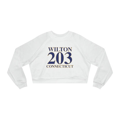 Wilton 203 Connecticut Women's Cropped Fleece Pullover