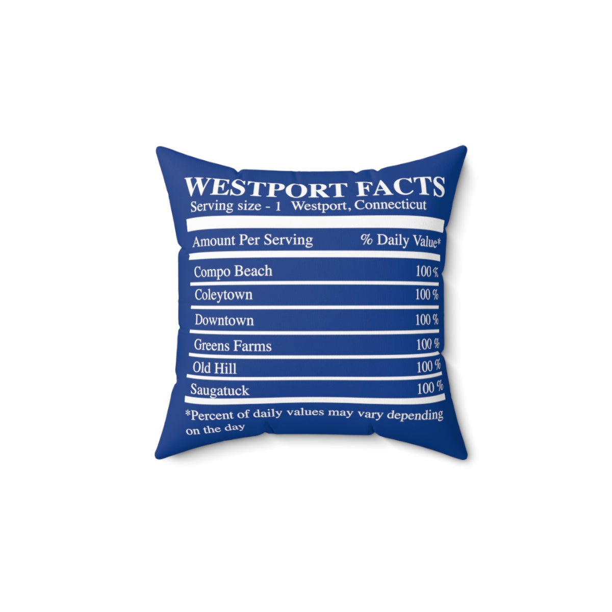 westport facts pillow