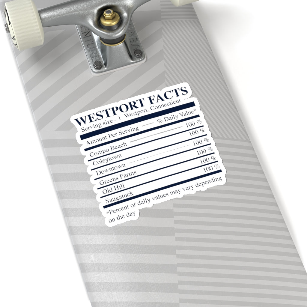 Westport Facts Kiss-Cut Stickers