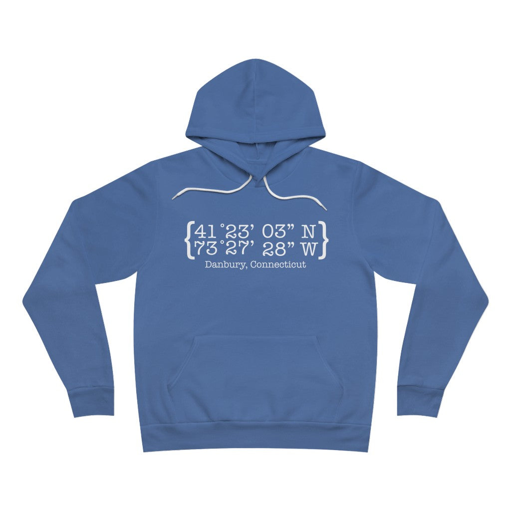 danbury connecticut coordinates unisex hooded sweatshirt hoodie