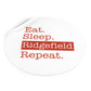 Eat. Sleep. Ridgefield. Repeat. Round Vinyl Stickers