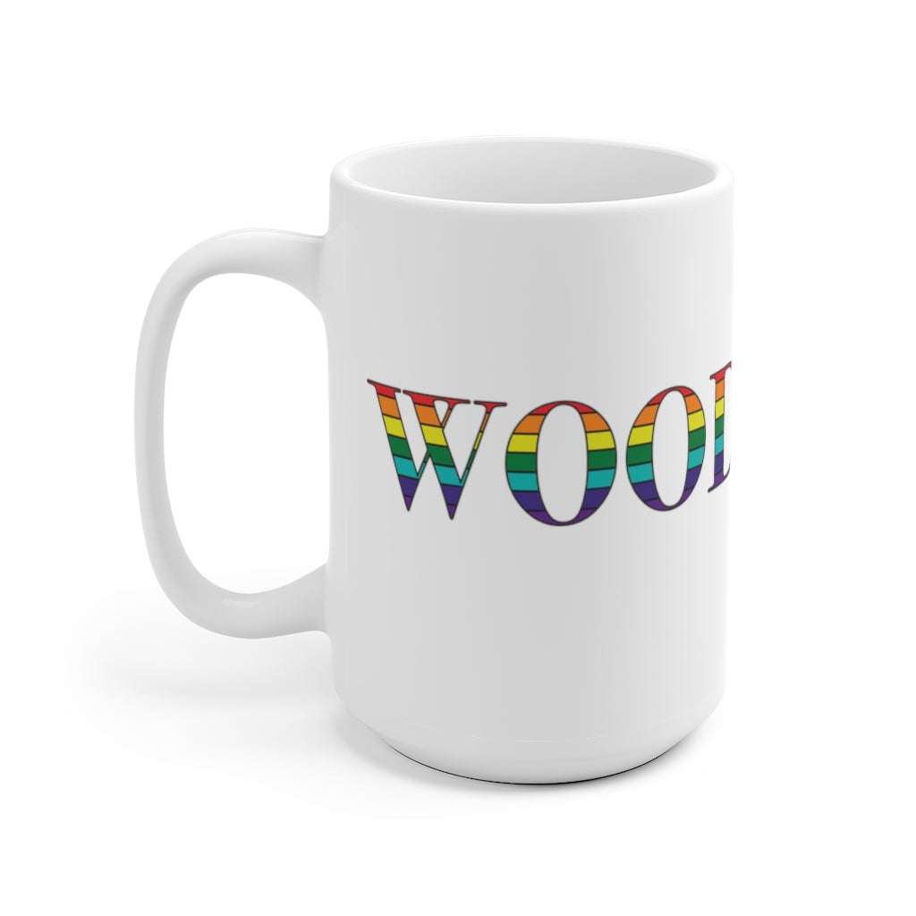 Woodstock Rainbow White Ceramic Mug