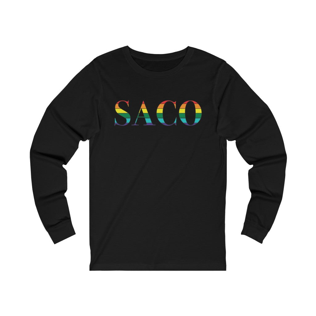 Saco Rainbow Unisex Jersey Long Sleeve Tee