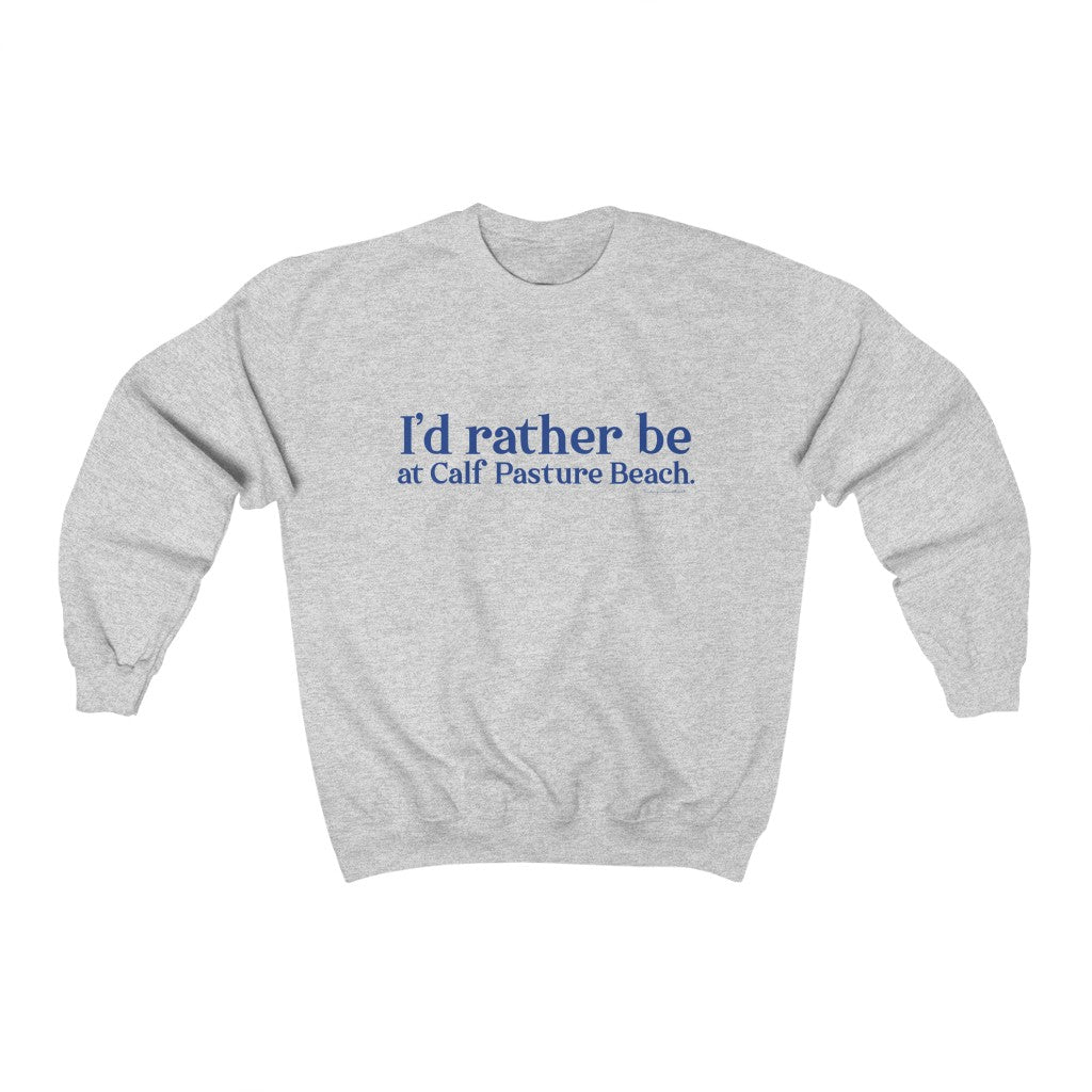 I'd rather be at Calf Pasture Beach   I’d rather be at Calf Pasture Beach.  Norwalk Connecticut tee shirts, hoodies sweatshirts, mugs and other apparel, home gifts and souvenirs. Proceeds of this collections goes to help Finding Norwalk and Finding Connecticut’s brand. Free USA shipping.