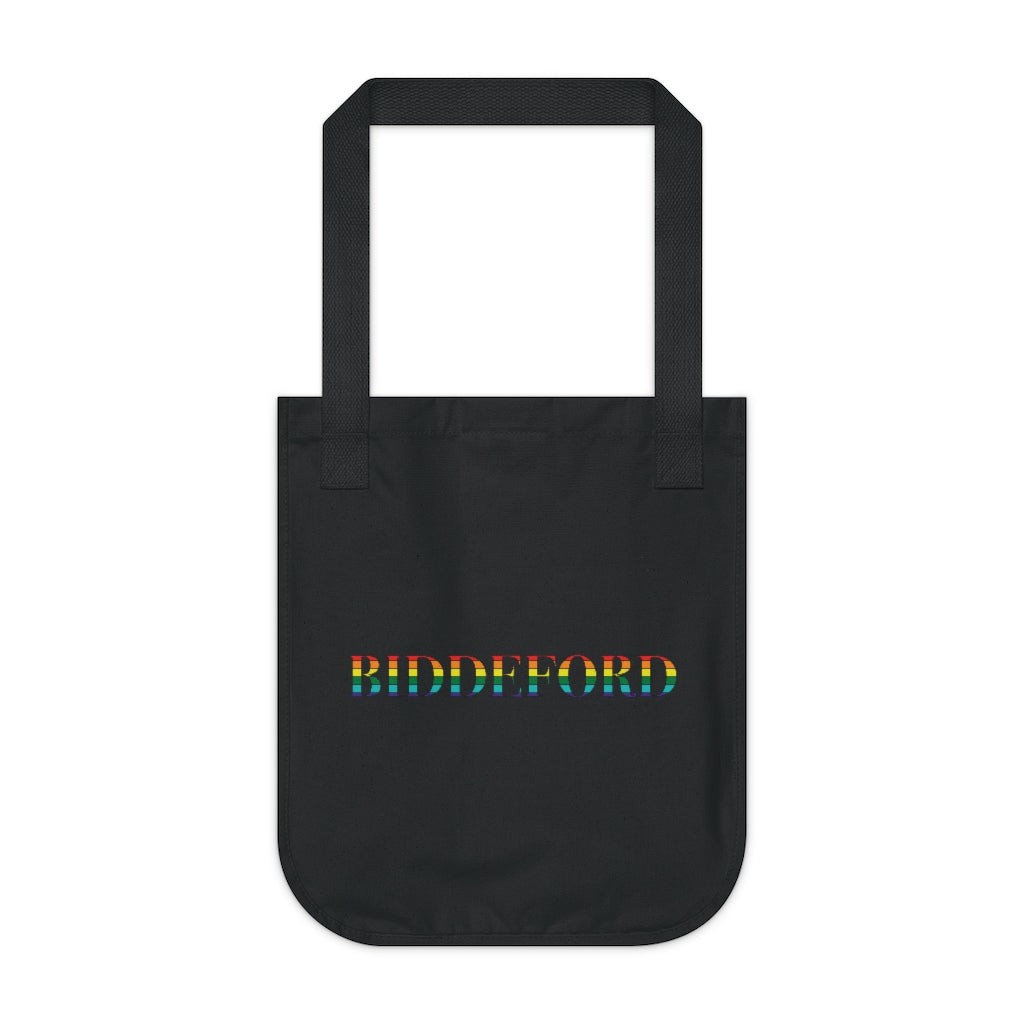 Biddeford Rainbow Organic Canvas Tote Bag