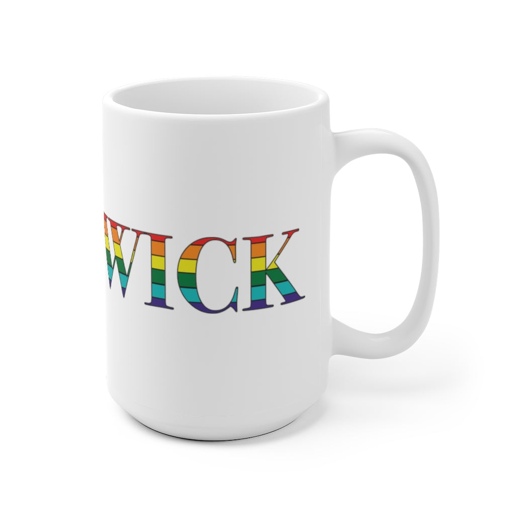 Brunswick Rainbow White Ceramic Mug