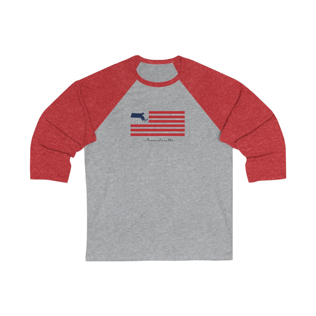 Massachusetts  American Flag collection has tee shirts, mugs, reusable bags, and other apparel and gifts. All proceeds goes to help build the Finding New England brand and get our website up and going. Free shipping on all products. 