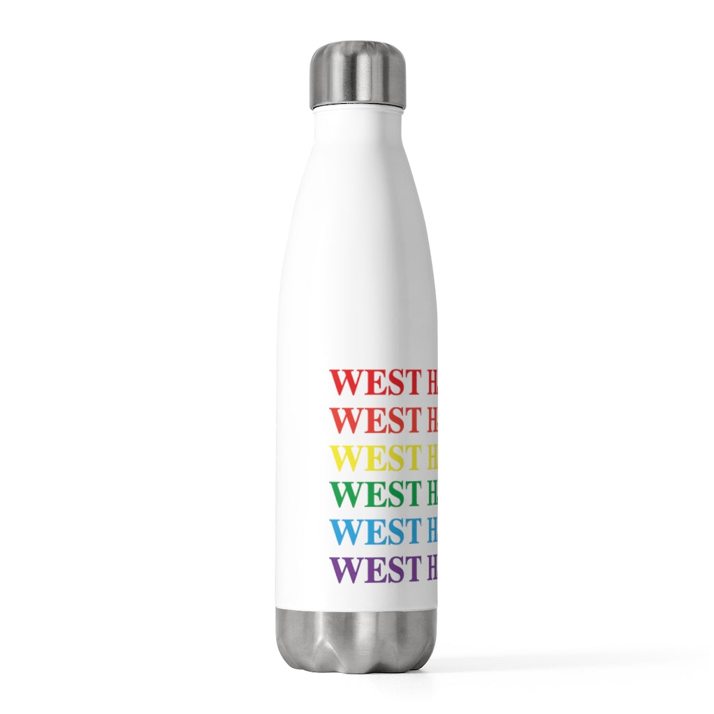 West Hartford Pride insulated bottle.  West Hartford Connecticut tee shirts, hoodies sweatshirts, mugs, other apparel, home gifts, and souvenirs.  10% of the Proceeds of this collection will be donated to a Connecticut LGBTQ organization. Free USA shipping. 