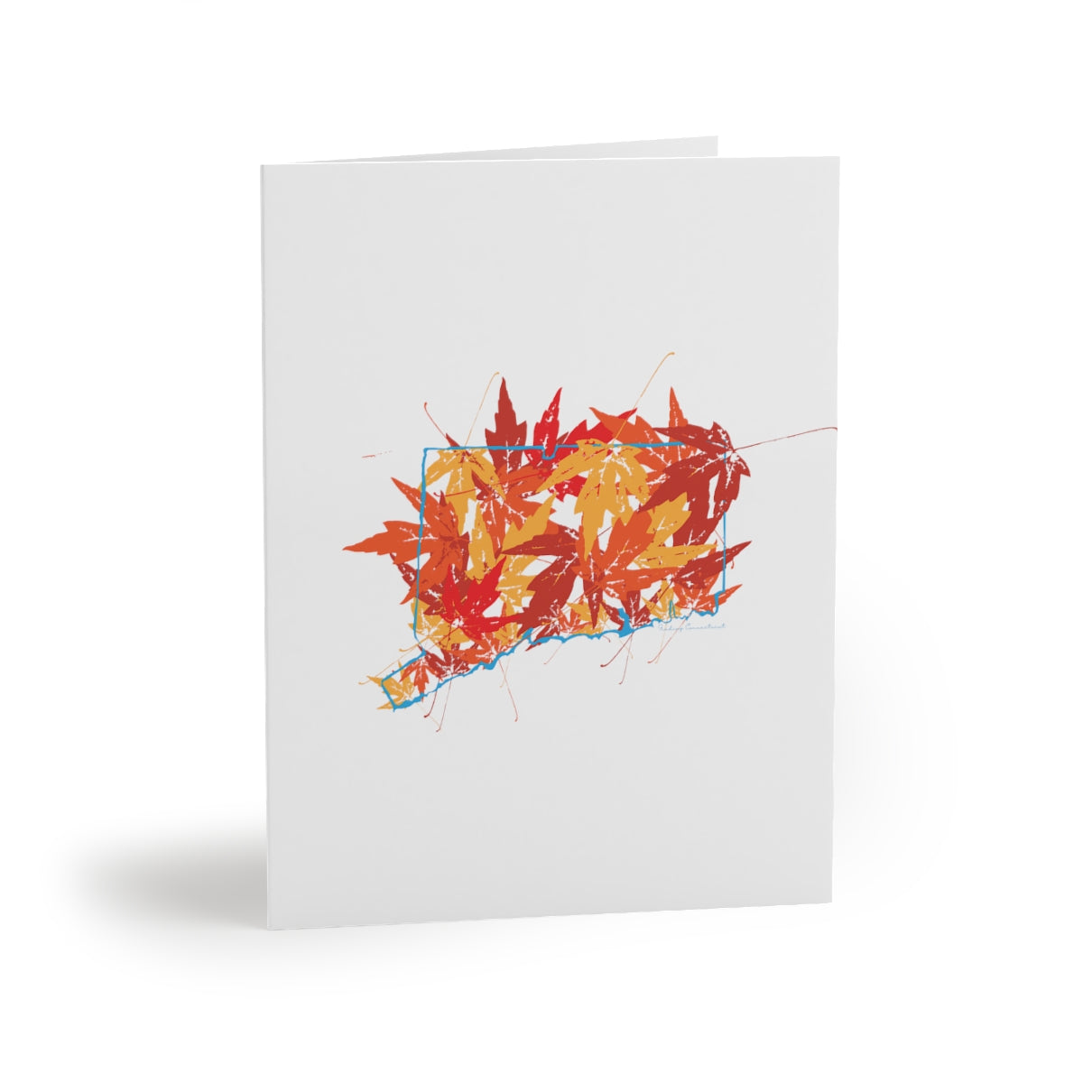 Connecticut Leaves Greeting Cards (8, 16, and 24 pcs)