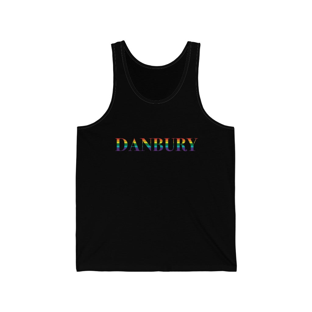 Danbury rainbow unisex tank top shirt danbury ct pride