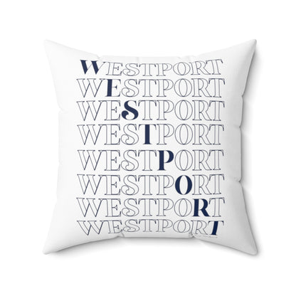 Westport on repeat pillow