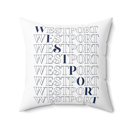 Westport on repeat pillow