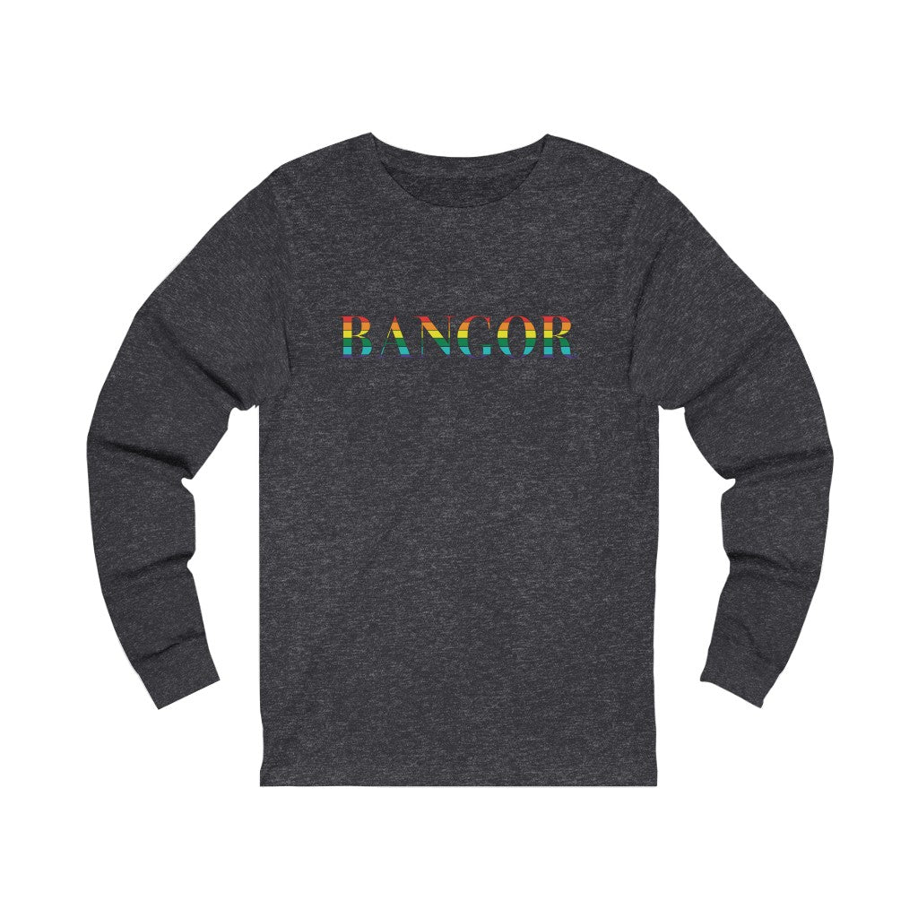 Bangor Rainbow Unisex Jersey Long Sleeve Tee