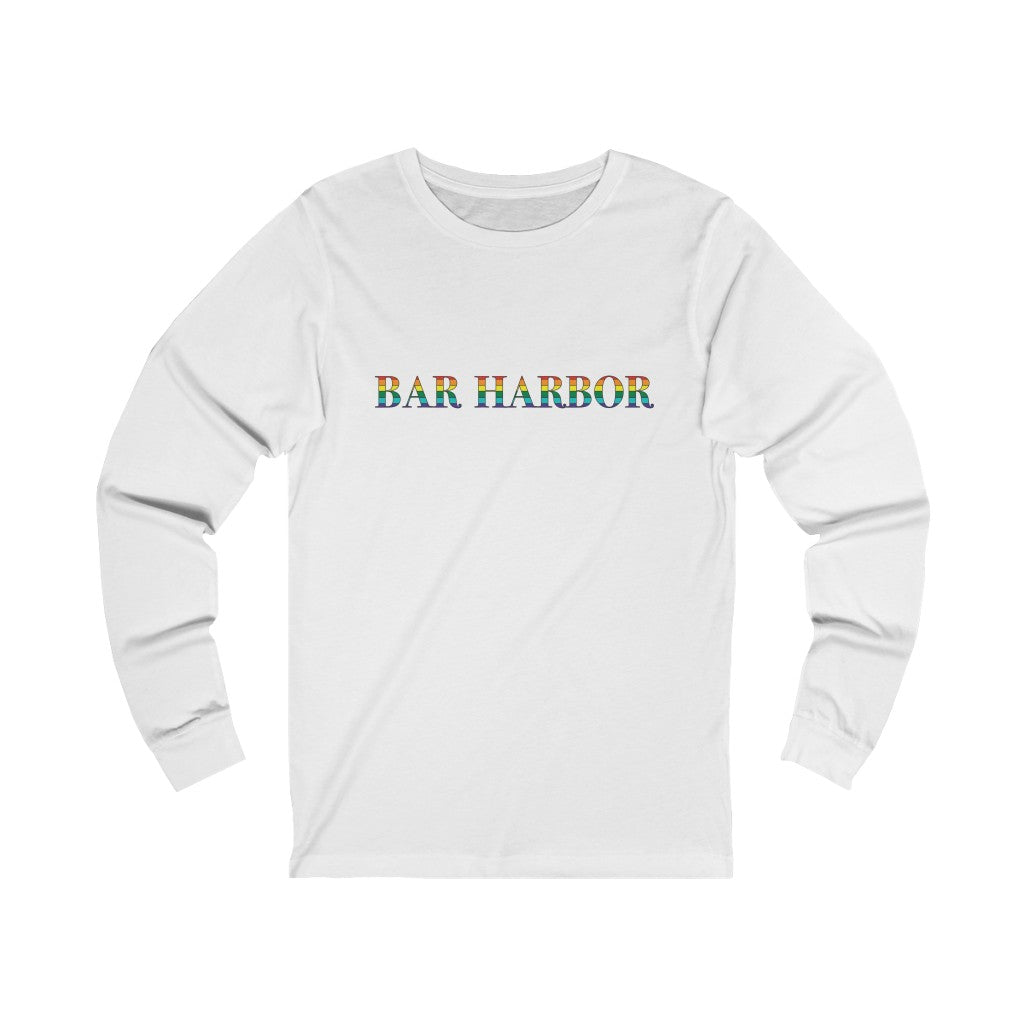 Bar Harbor Rainbow Unisex Jersey Long Sleeve Tee