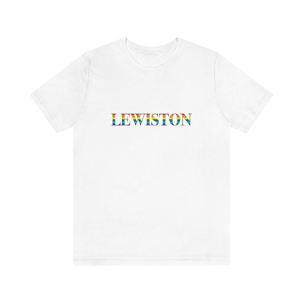 Lewiston Rainbow Unisex Jersey Short Sleeve Tee