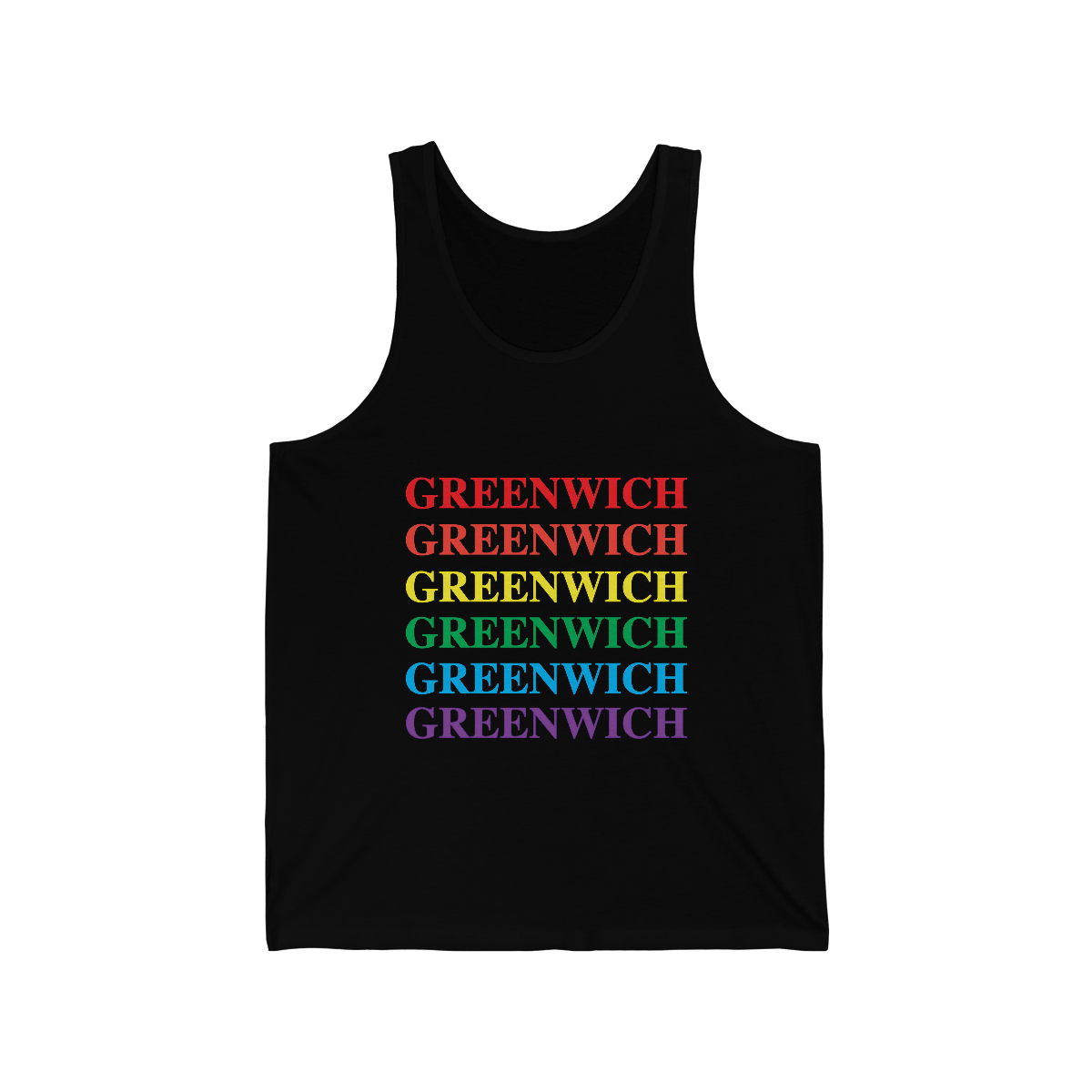 greenwich pride ct / connecticut unisex tank top shirt 