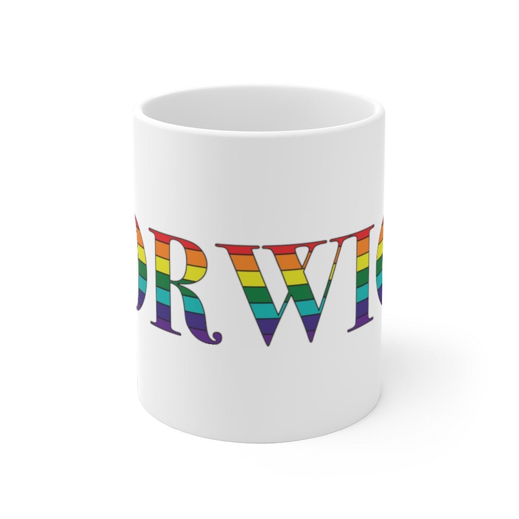 Norwich Rainbow White Ceramic Mug