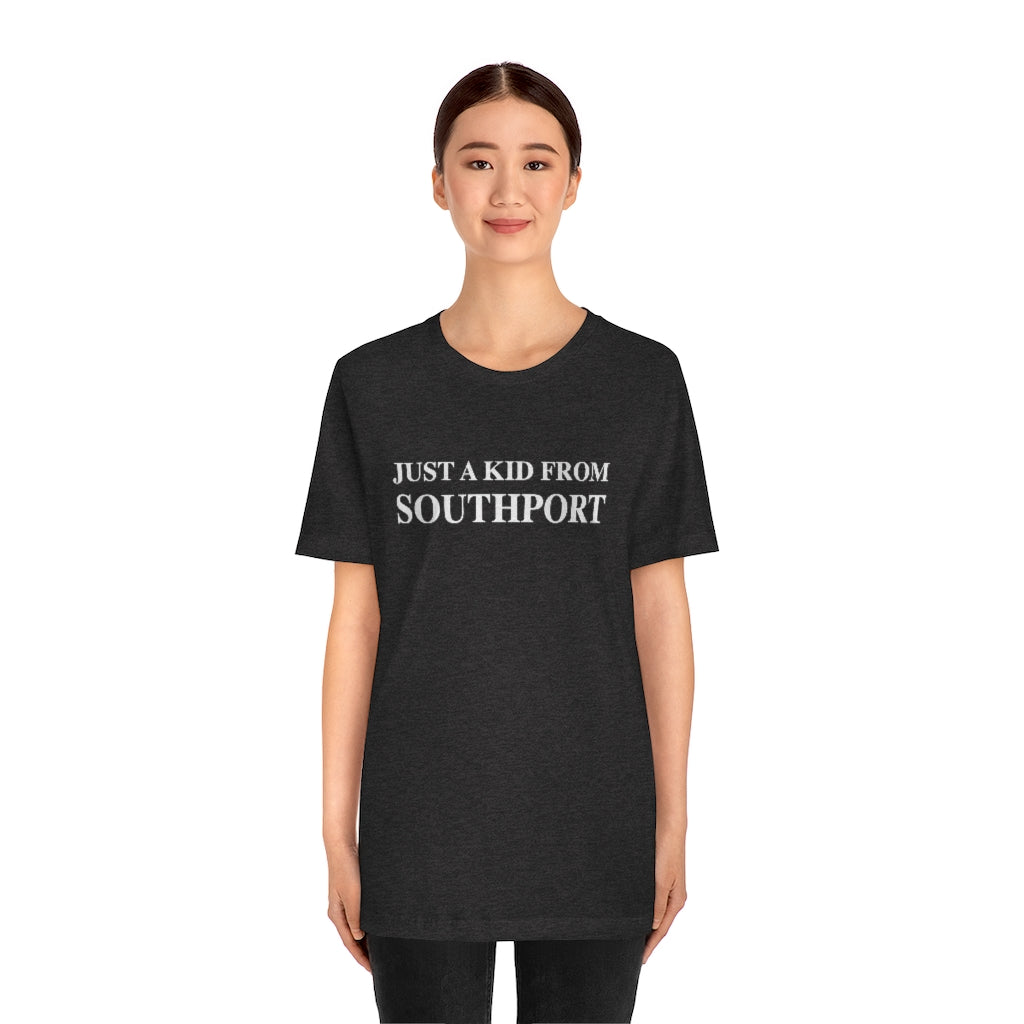 Just a kid from Southport. Southport, Connecticut tee shirts, hoodies sweatshirts, mugs and other apparel, home gifts and souvenirs. Proceeds of this collections goes to help Finding Fairfield and Finding Connecticut’s brand. Free USA shipping