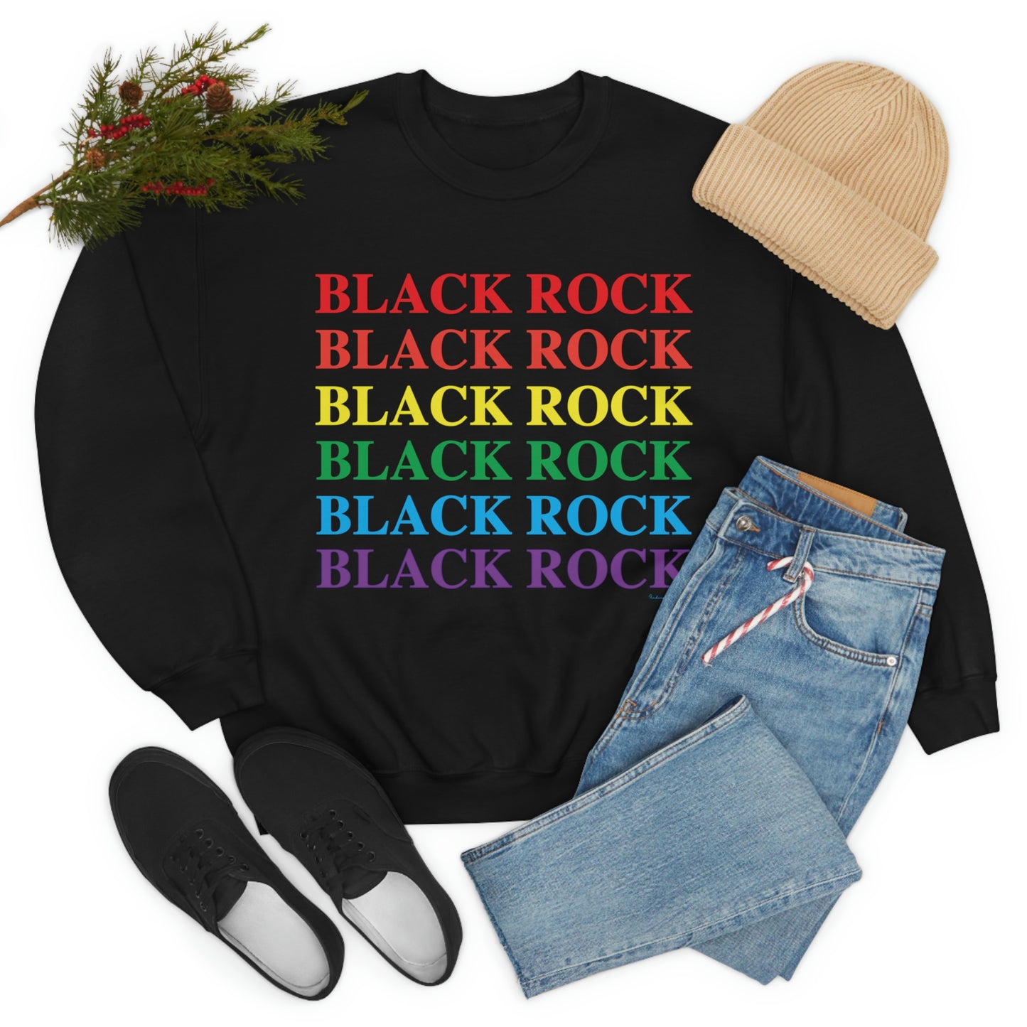 Black Rock Pride Unisex Heavy Blend™ Crewneck Sweatshirt