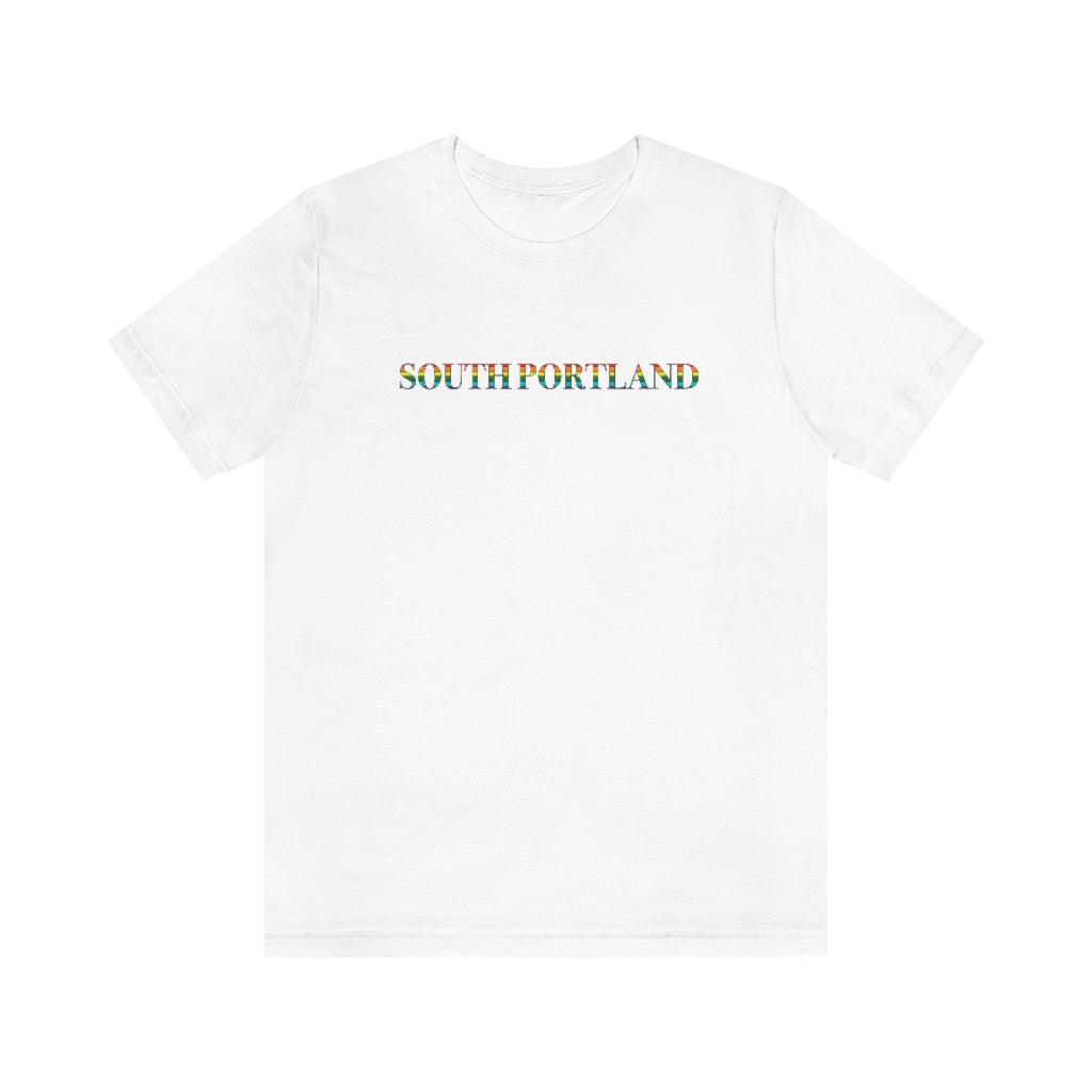 South Portland Rainbow Unisex Jersey Short Sleeve Tee