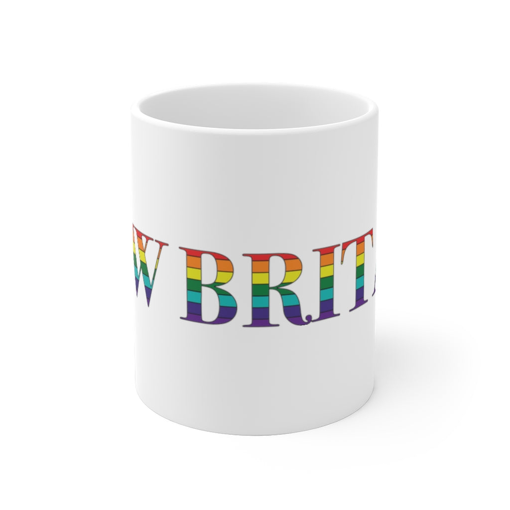 New Britain Rainbow White Ceramic Mug