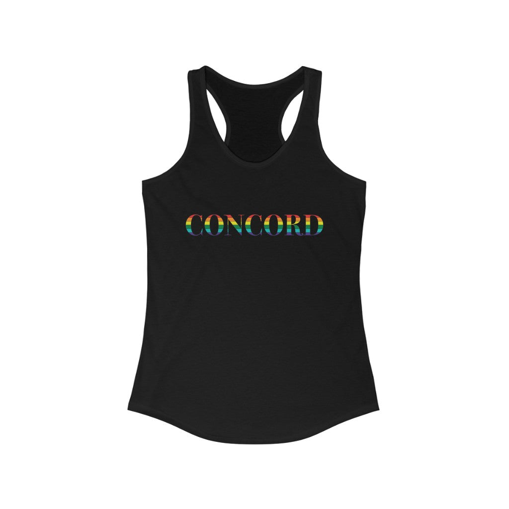 Concord Rainbow  Women's Ideal Racerback Tank