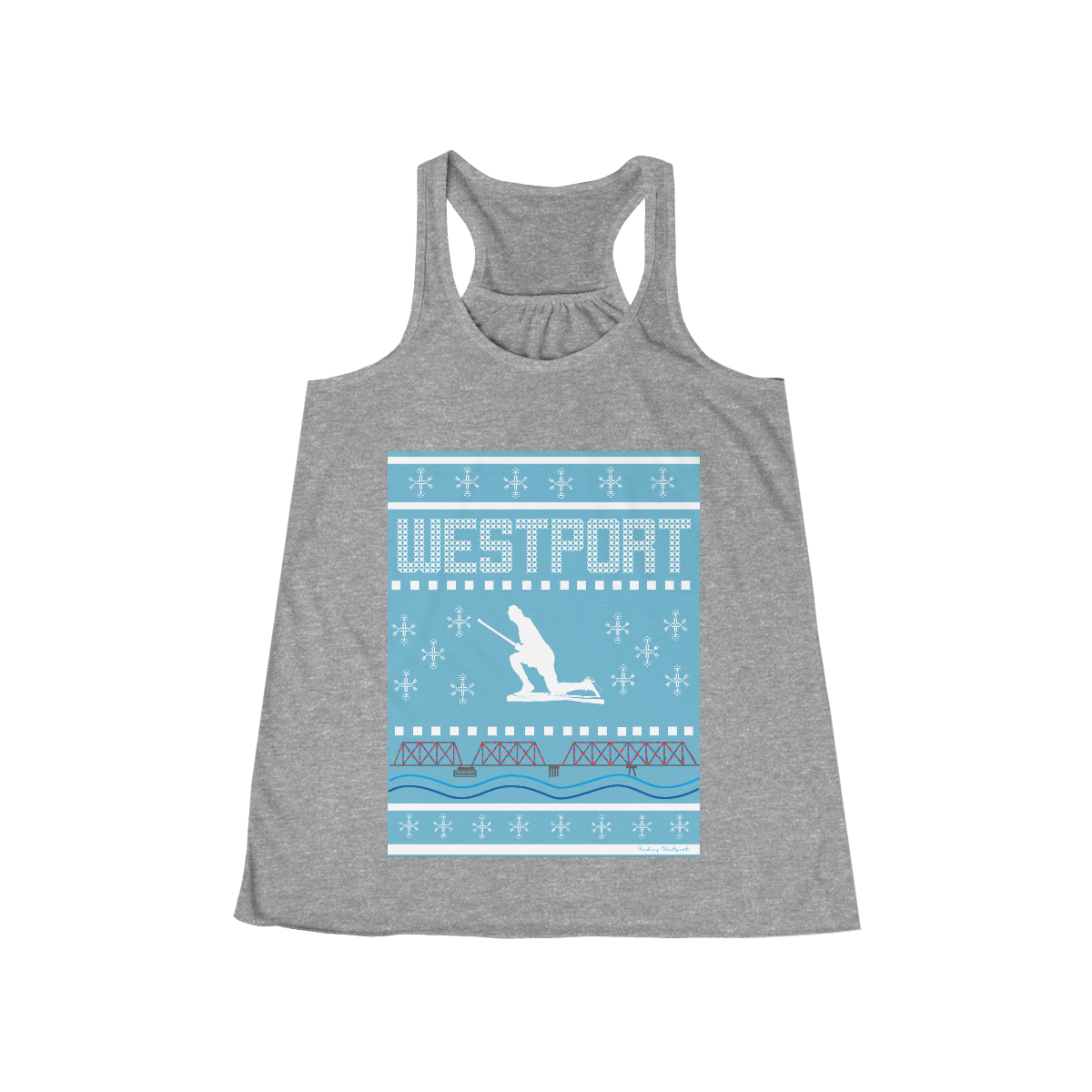 Westport Ugly Holiday Women's Flowy Racerback Tank