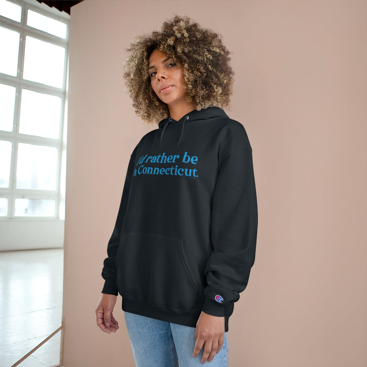 I'd rather be in Connecticut. Champion Hoodie