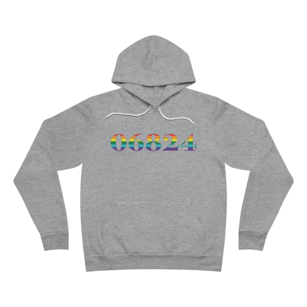 06824 Fairfield Rainbow Unisex Sponge Fleece Pullover Hoodie