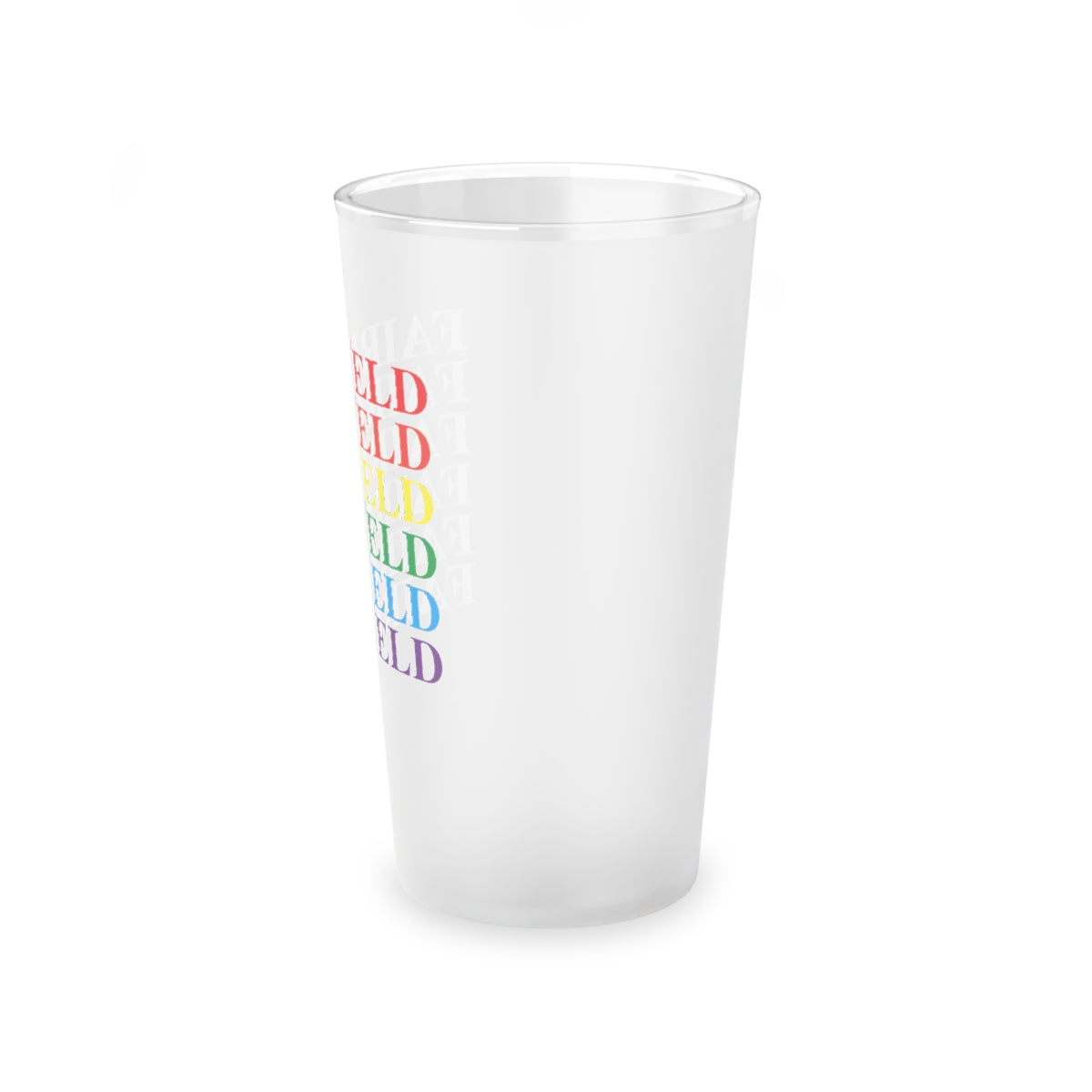 Fairfield Pride Frosted Pint Glass, 16oz