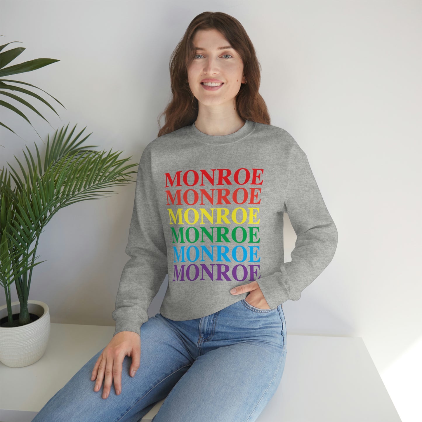 Monroe Pride Unisex Heavy Blend™ Crewneck Sweatshirt